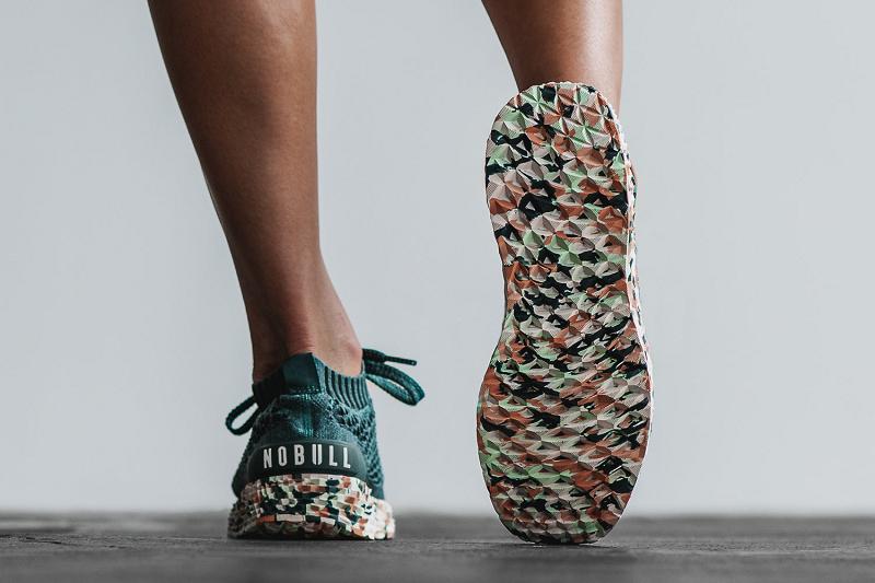 Nobull Wild Jewel Knit Runner Women's Running Shoes Deep / Turquoise | USA A1729H